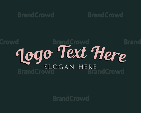 Retro Style Fashion Logo