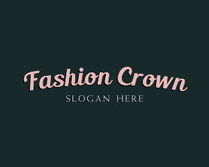 Retro Style Fashion logo design