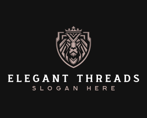 Regal Lion Shield logo design