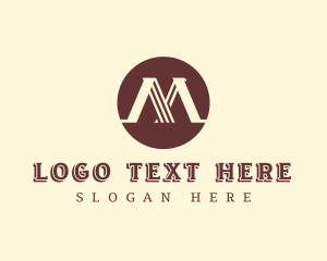 Shape - Modern Geometric Letter M logo design