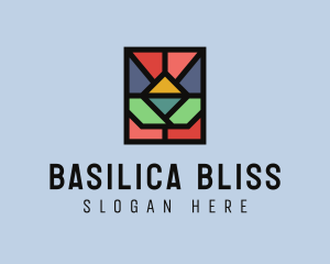 Basilica - Geometric Mosaic Window logo design