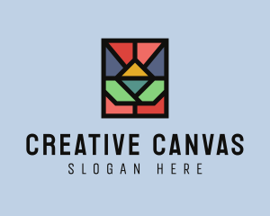 Artsy - Geometric Mosaic Window logo design