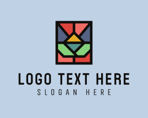 Geometric Mosaic Window Logo