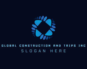 Swirl - Tech Geometry Motion logo design