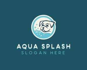 Bubble Bath Dog Grooming logo design