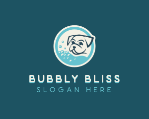 Bubble Bath Dog Grooming logo design