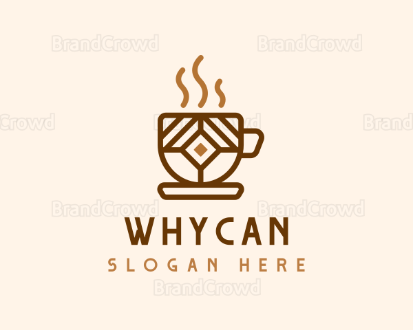 Brown Cafe Cup Logo