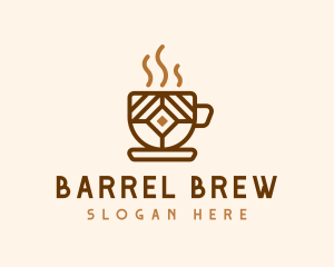 Brown Cafe Cup logo design