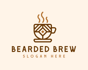 Brown Cafe Cup logo design