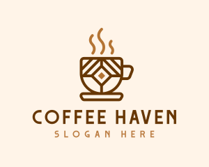 Cafe - Brown Cafe Cup logo design