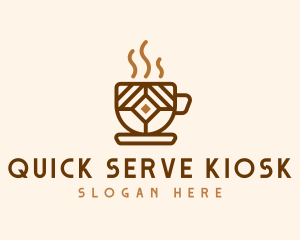 Brown Cafe Cup logo design