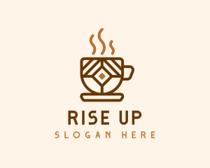 Brown Cafe Cup logo design