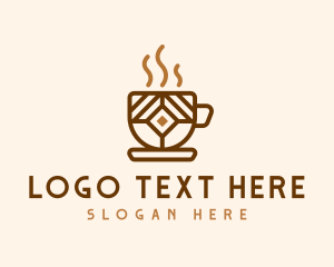 Coffee Shop - Brown Cafe Cup logo design