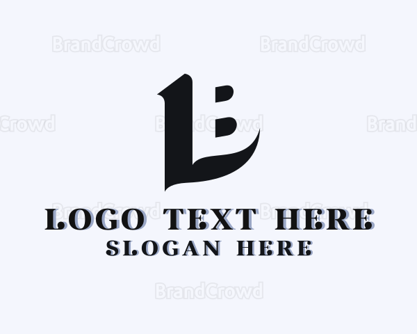 Clothing Apparel Boutique Letter B Logo