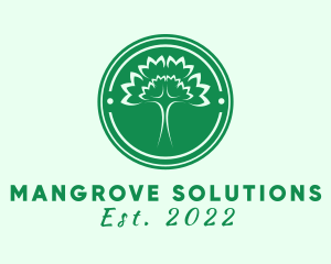 Mangrove - Wellness Forest Tree logo design