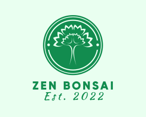 Bonsai - Wellness Forest Tree logo design