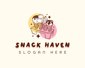 Ice Cream Dessert logo design