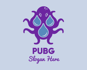 Liquid - Sea Monster Droplet logo design
