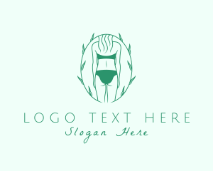 Lingerie - Sexy Woman Swimsuit logo design