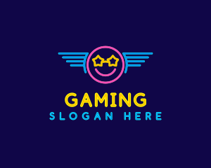 Neon Smile Wings Logo