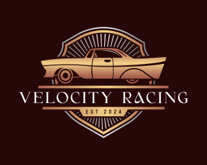 Vintage Car Garage logo design