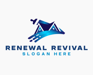 Paint Renovation Refurbish logo design