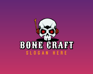 Bones - Gambling Skull Gaming logo design