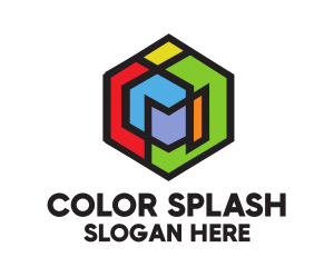 Colorful Generic Cube logo design