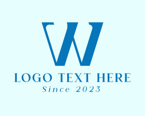 Letter W - Elegant Hotel Business logo design