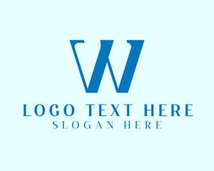 Generic Business Letter W logo design