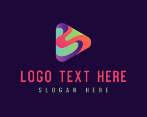 Entertainment - Colorful Video Audio Player logo design