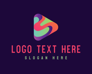 Player - Colorful Video Audio Player logo design