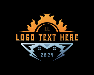 Thermal Energy HVAC  logo design