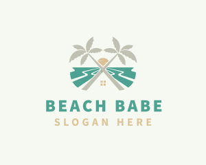 Beach House Resort logo design