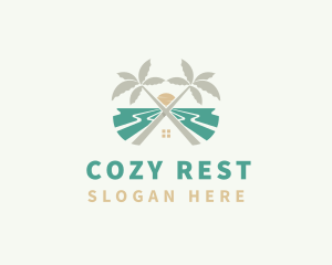 Beach House Resort logo design