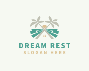 Beach House Resort logo design