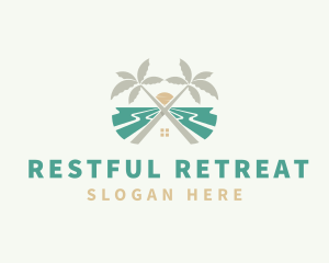 Beach House Resort logo design