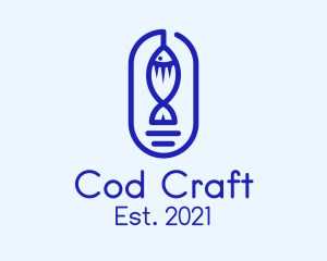 Cod - Minimalist Fish Catch logo design