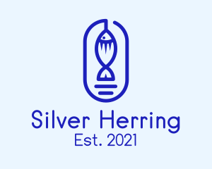 Herring - Minimalist Fish Catch logo design