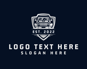 Vintage Car - Car Truck Badge logo design