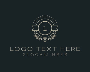 Law Firm - Luxury Diamond Wreath Jeweler logo design