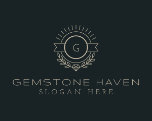 Luxury Diamond Wreath Jeweler  logo design