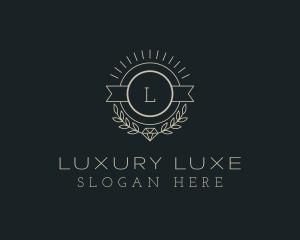 Luxury Diamond Wreath Jeweler  logo design