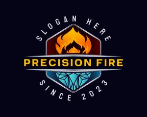 Fire Ice Ventilation logo design