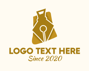 Publishing - Fountain Pen Bag logo design