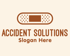 Accident - Red Monoline Bandage logo design