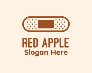 Red - Red Monoline Bandage logo design