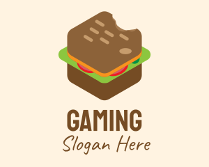 Cooking - Isometric Food Sandwich logo design