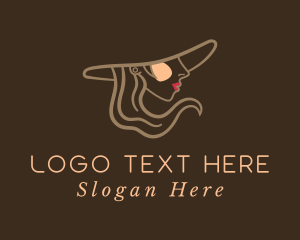 Hat - Woman Fashion Beauty logo design