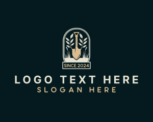 Shovel - Shovel Leaf Landscaping logo design